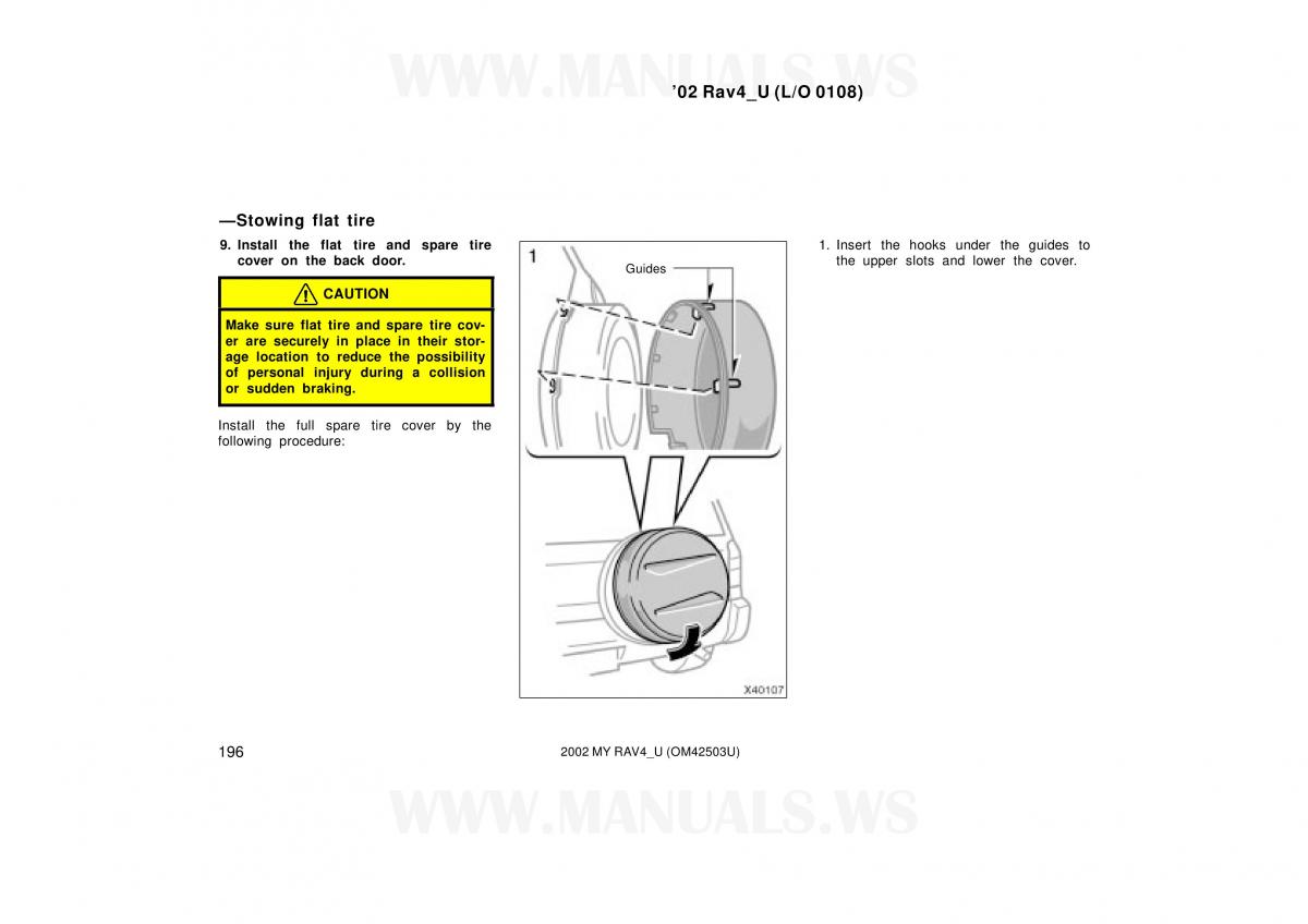 Toyota RAV4 II 2 owners manual / page 196