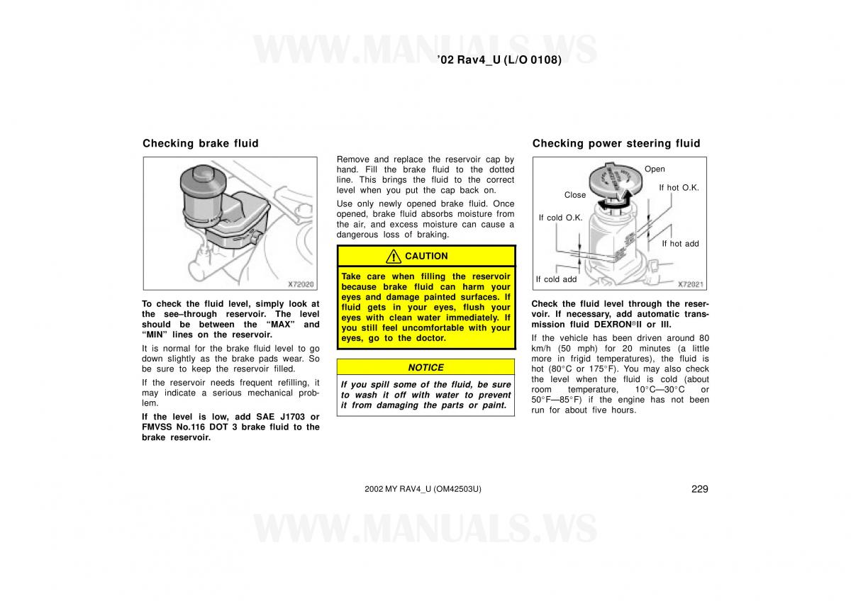 Toyota RAV4 II 2 owners manual / page 229