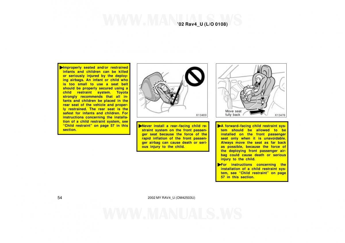 Toyota RAV4 II 2 owners manual / page 54