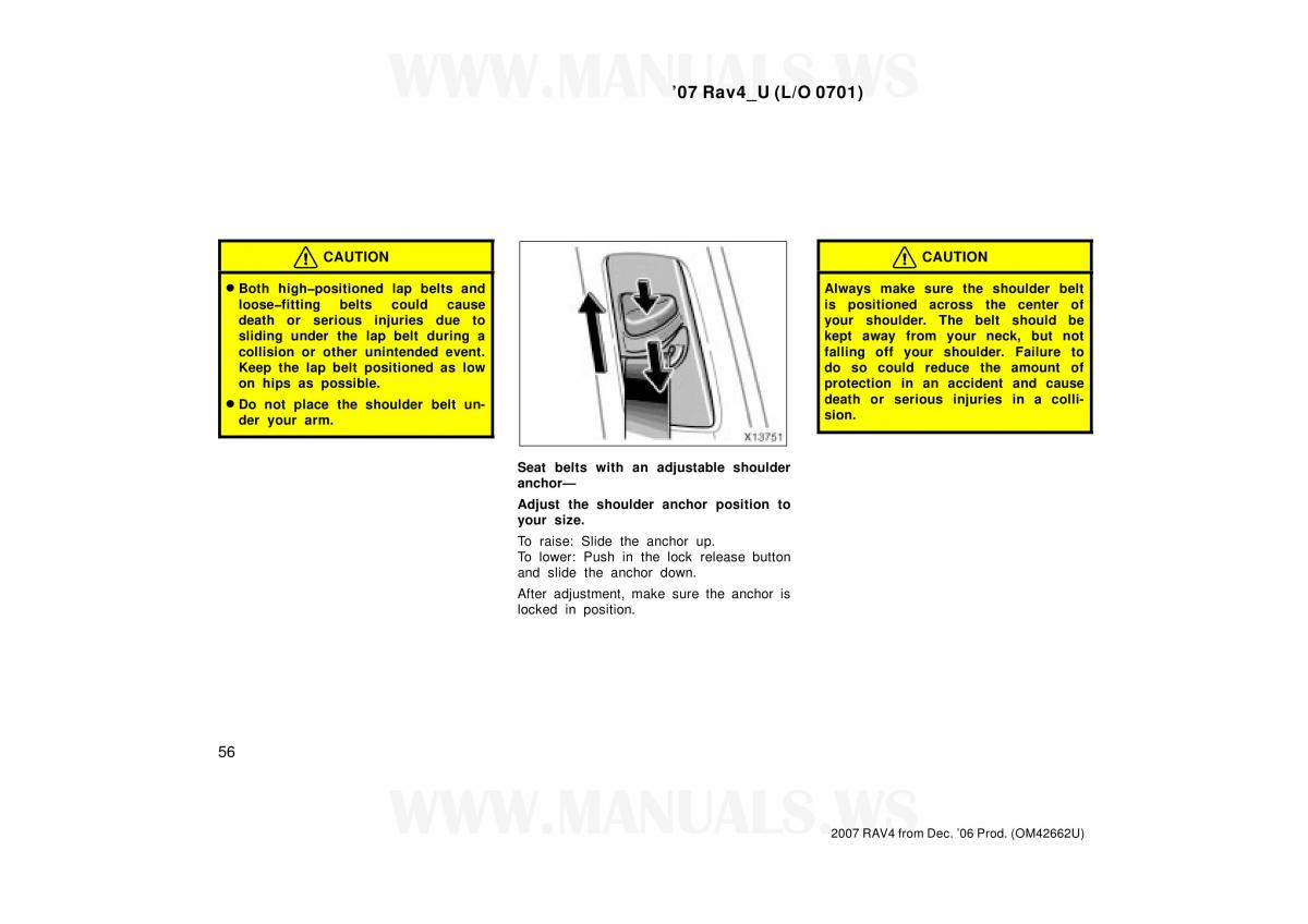 Toyota RAV4 III 3 owners manual / page 56