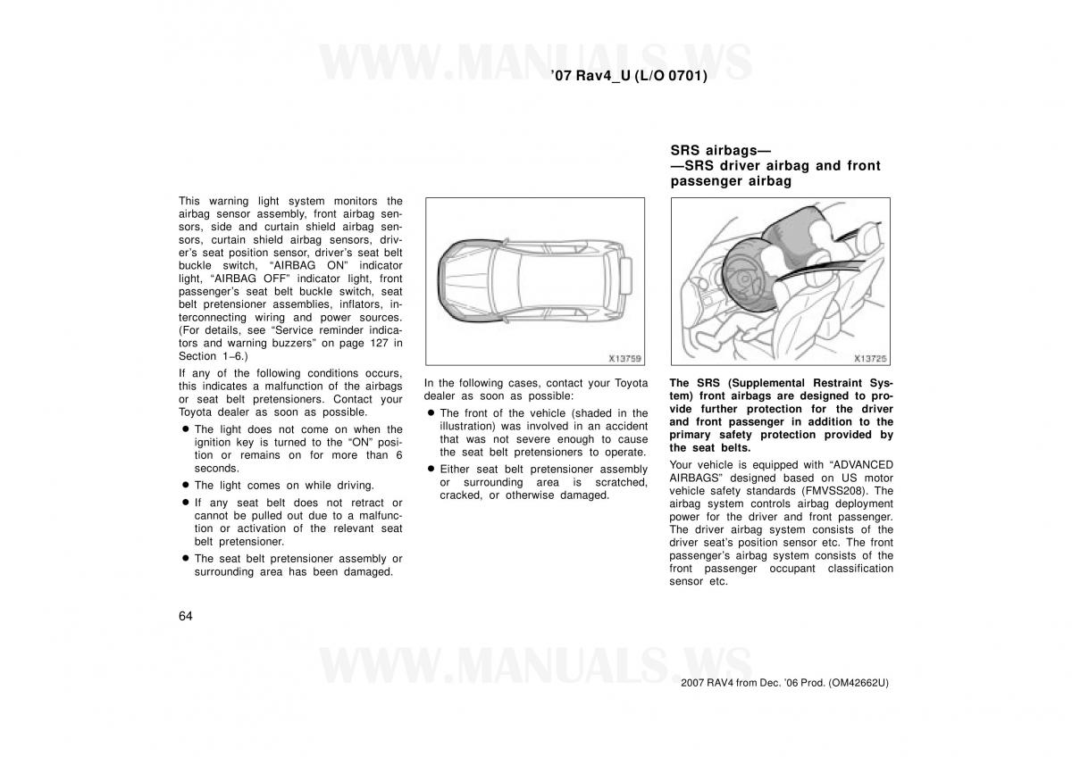 Toyota RAV4 III 3 owners manual / page 64