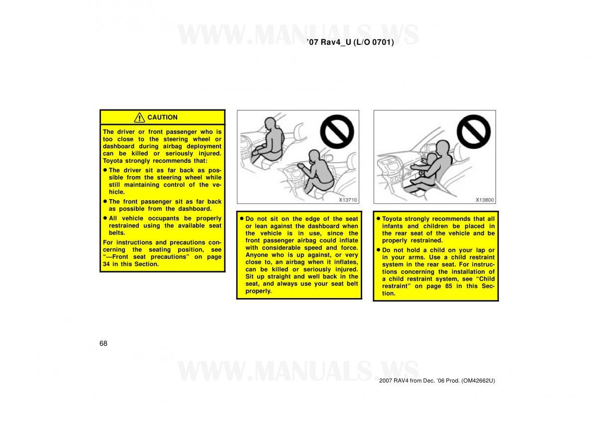 Toyota RAV4 III 3 owners manual / page 68