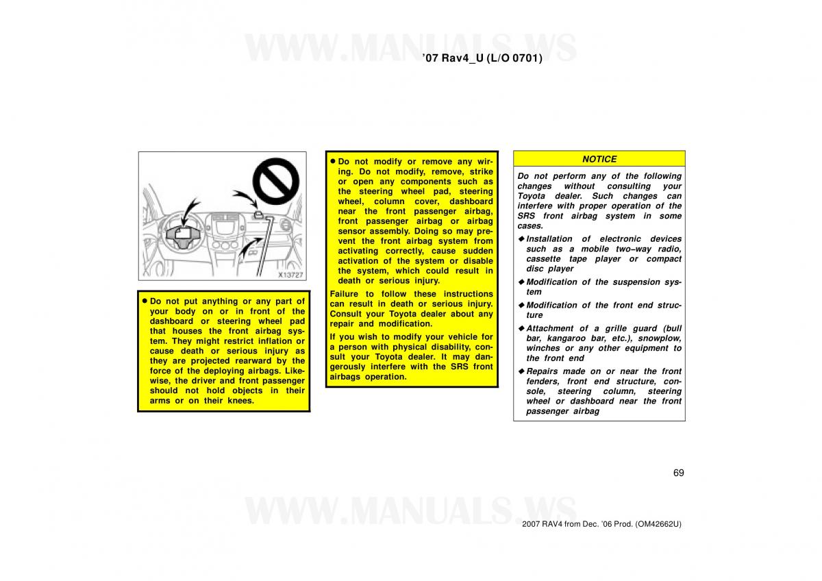 Toyota RAV4 III 3 owners manual / page 69