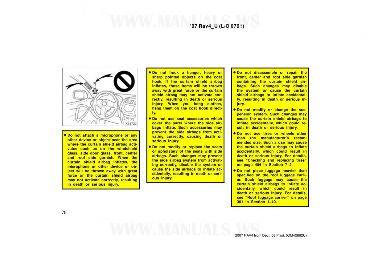 Toyota RAV4 III 3 owners manual / page 78