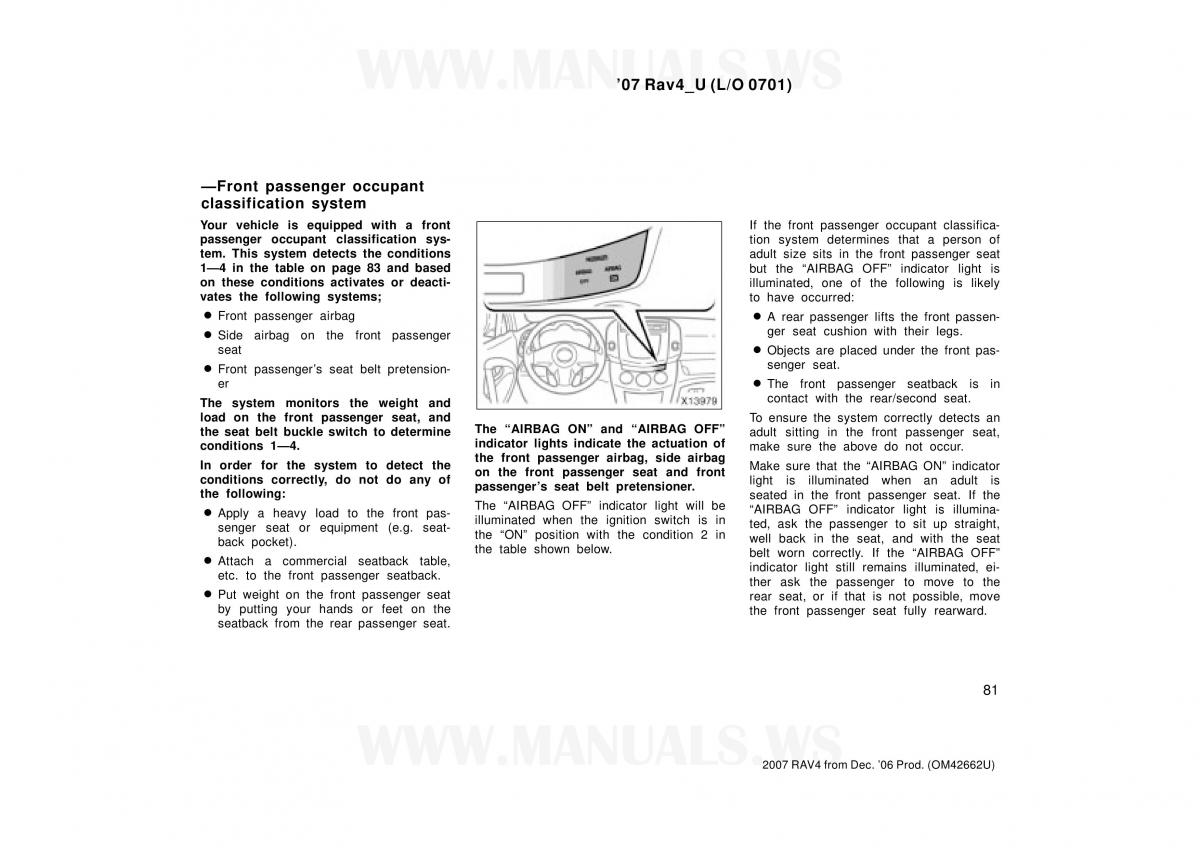 Toyota RAV4 III 3 owners manual / page 81