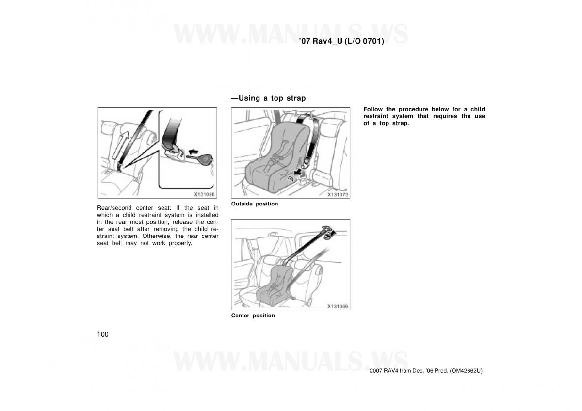 Toyota RAV4 III 3 owners manual / page 100