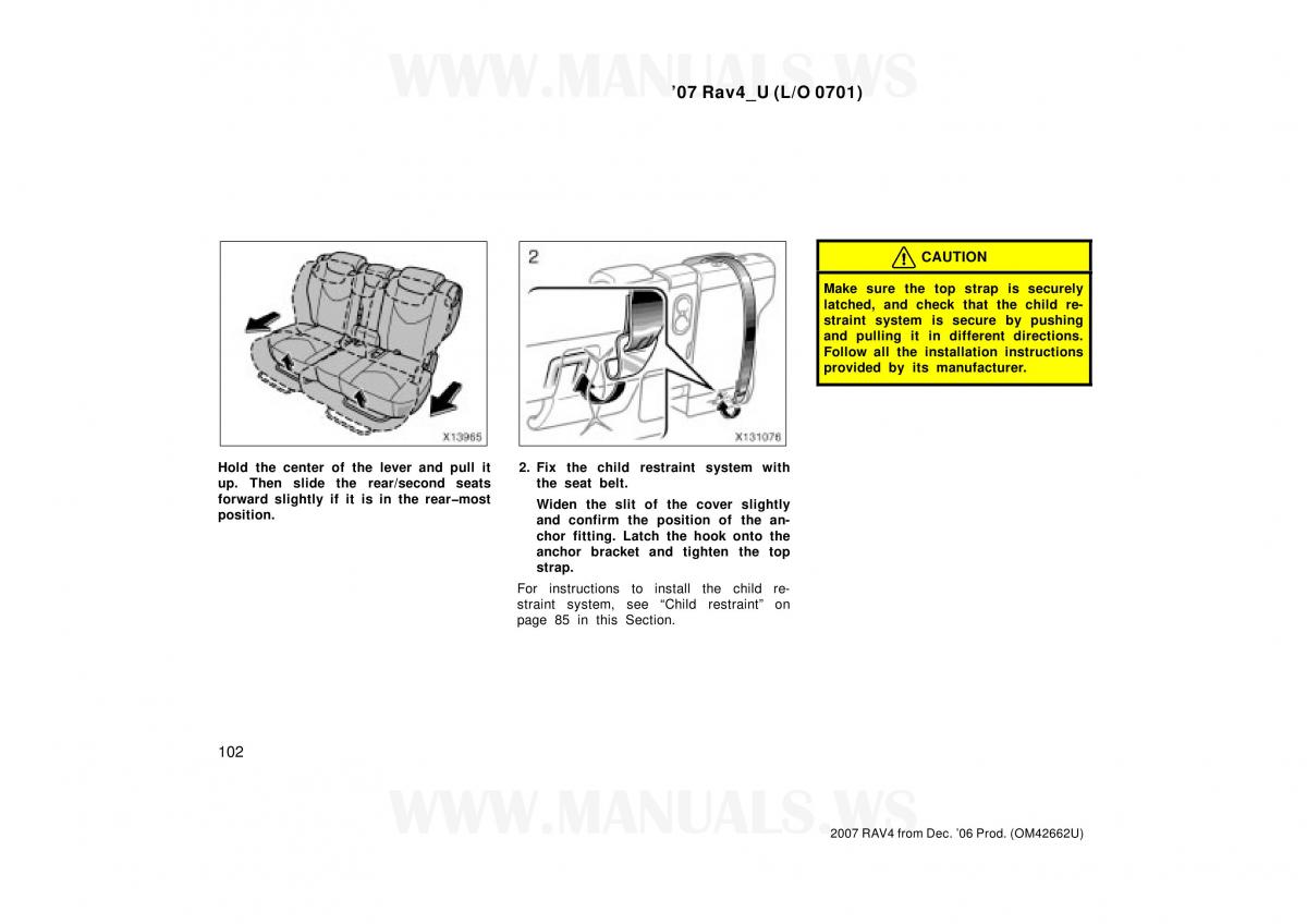 Toyota RAV4 III 3 owners manual / page 102