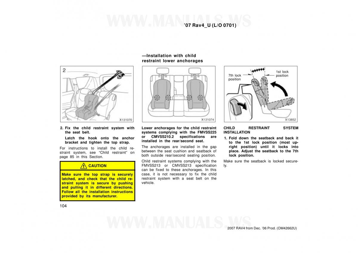 Toyota RAV4 III 3 owners manual / page 104