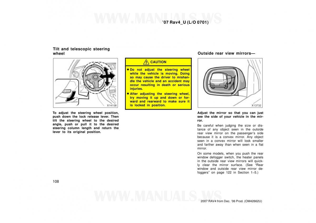 Toyota RAV4 III 3 owners manual / page 108