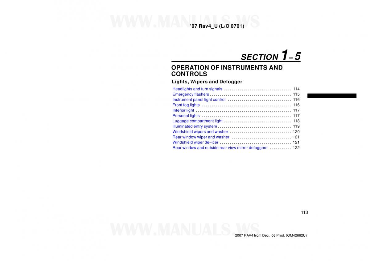 Toyota RAV4 III 3 owners manual / page 113