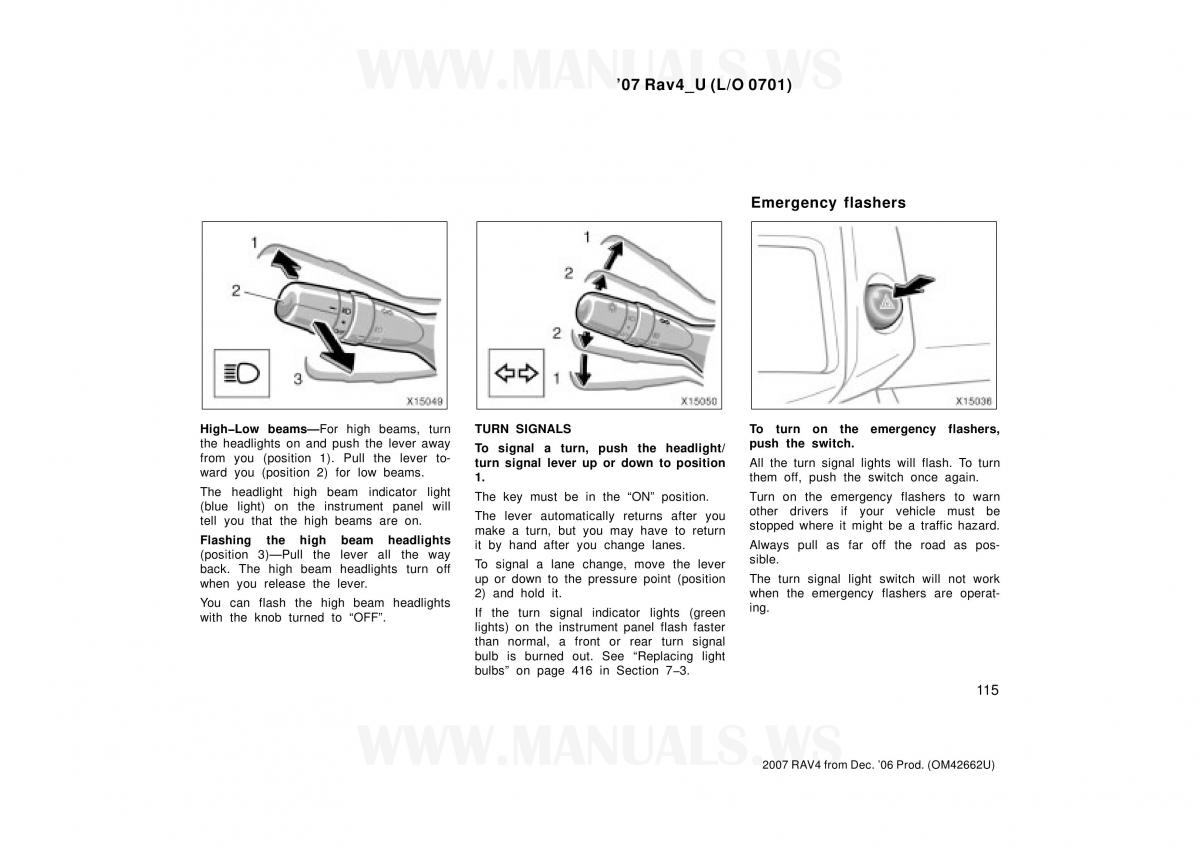 Toyota RAV4 III 3 owners manual / page 115