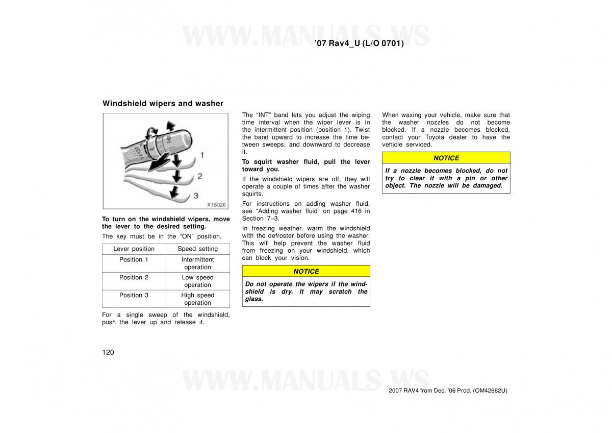 Toyota RAV4 III 3 owners manual / page 120