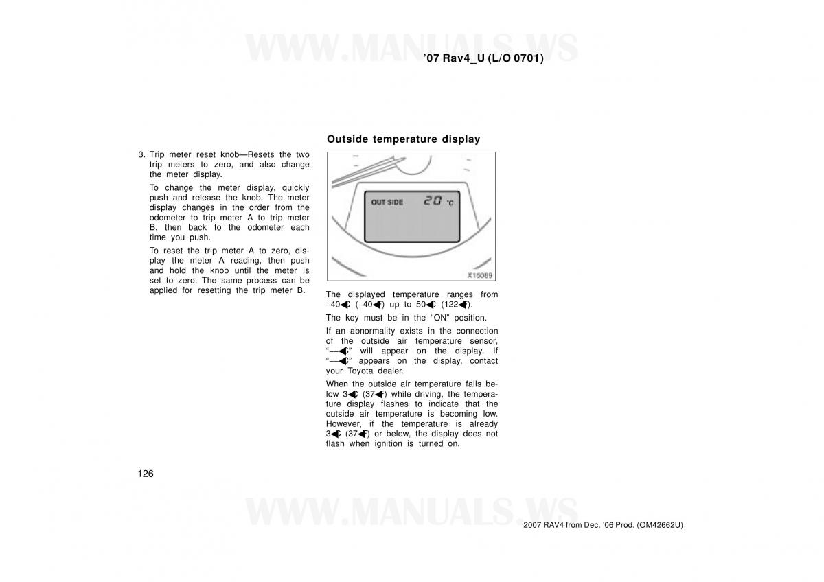 Toyota RAV4 III 3 owners manual / page 126