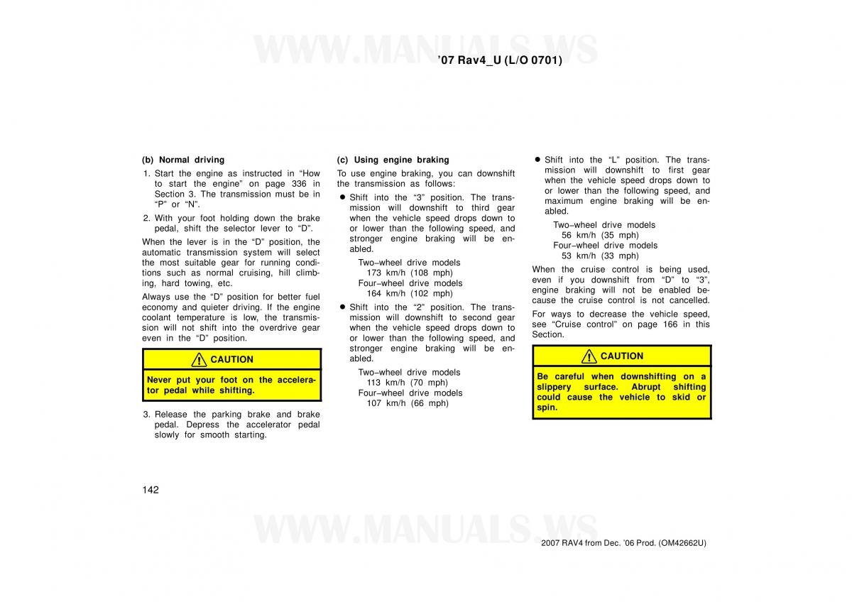 Toyota RAV4 III 3 owners manual / page 142