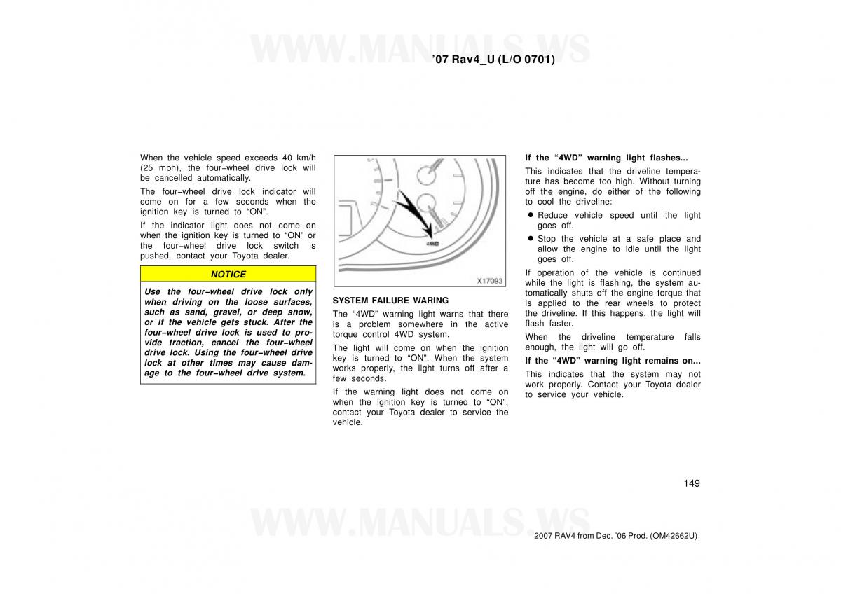 Toyota RAV4 III 3 owners manual / page 149