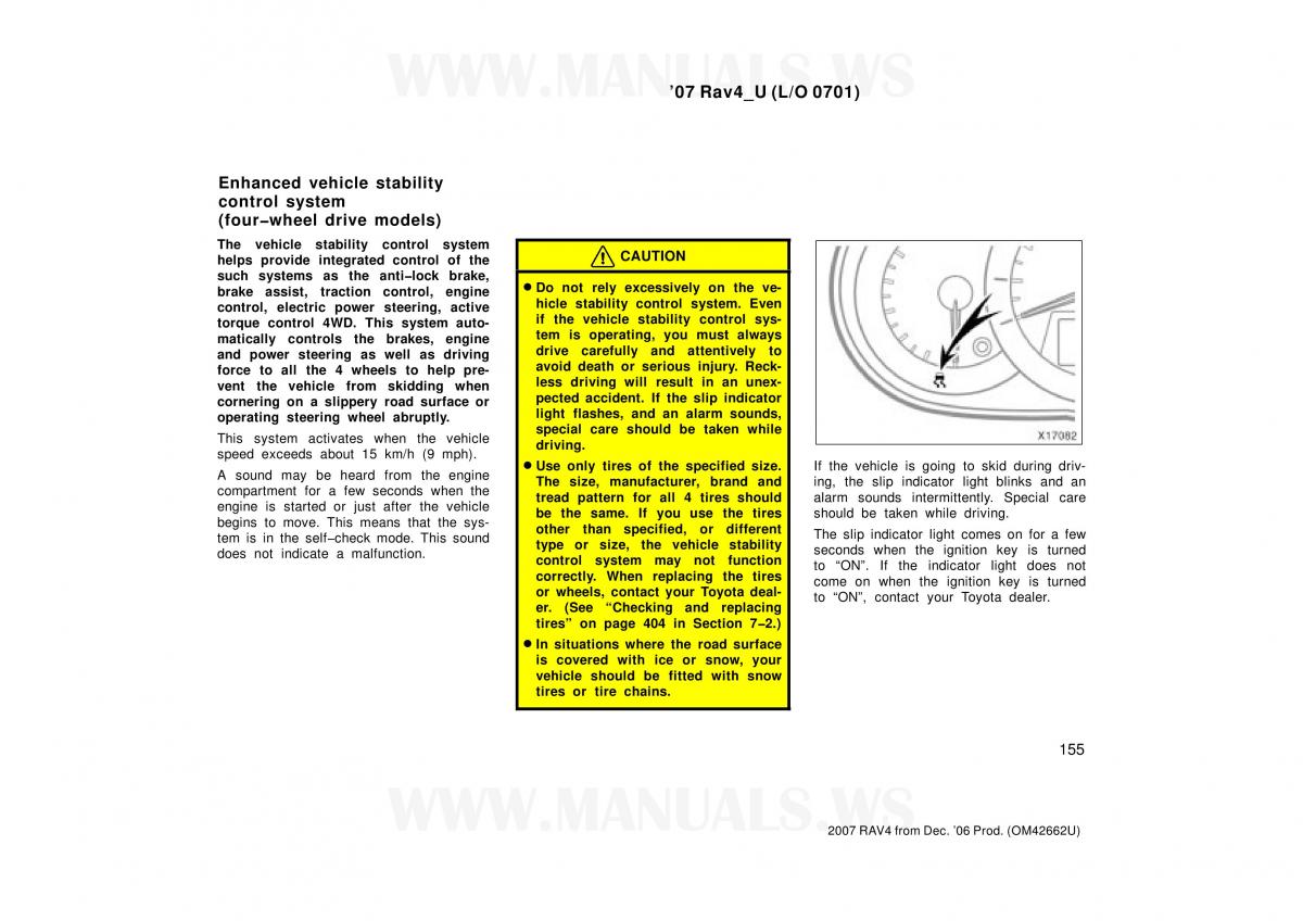 Toyota RAV4 III 3 owners manual / page 155