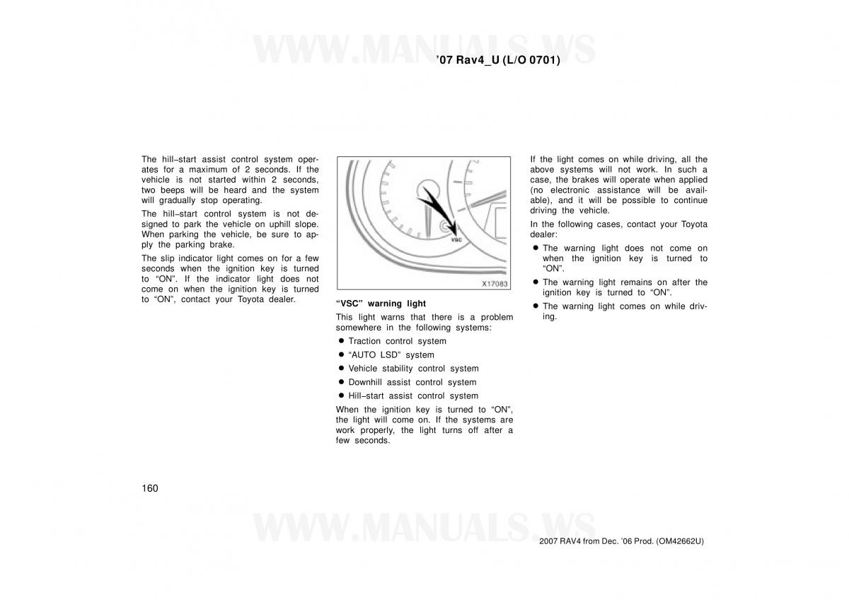 Toyota RAV4 III 3 owners manual / page 160