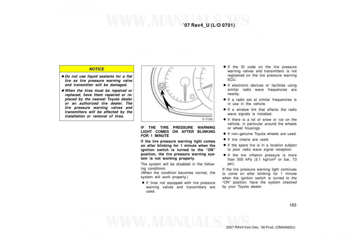 Toyota RAV4 III 3 owners manual / page 163