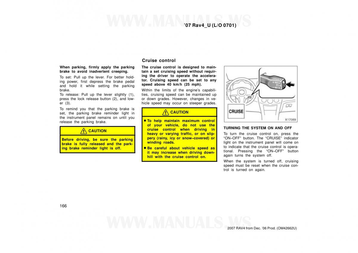 Toyota RAV4 III 3 owners manual / page 166