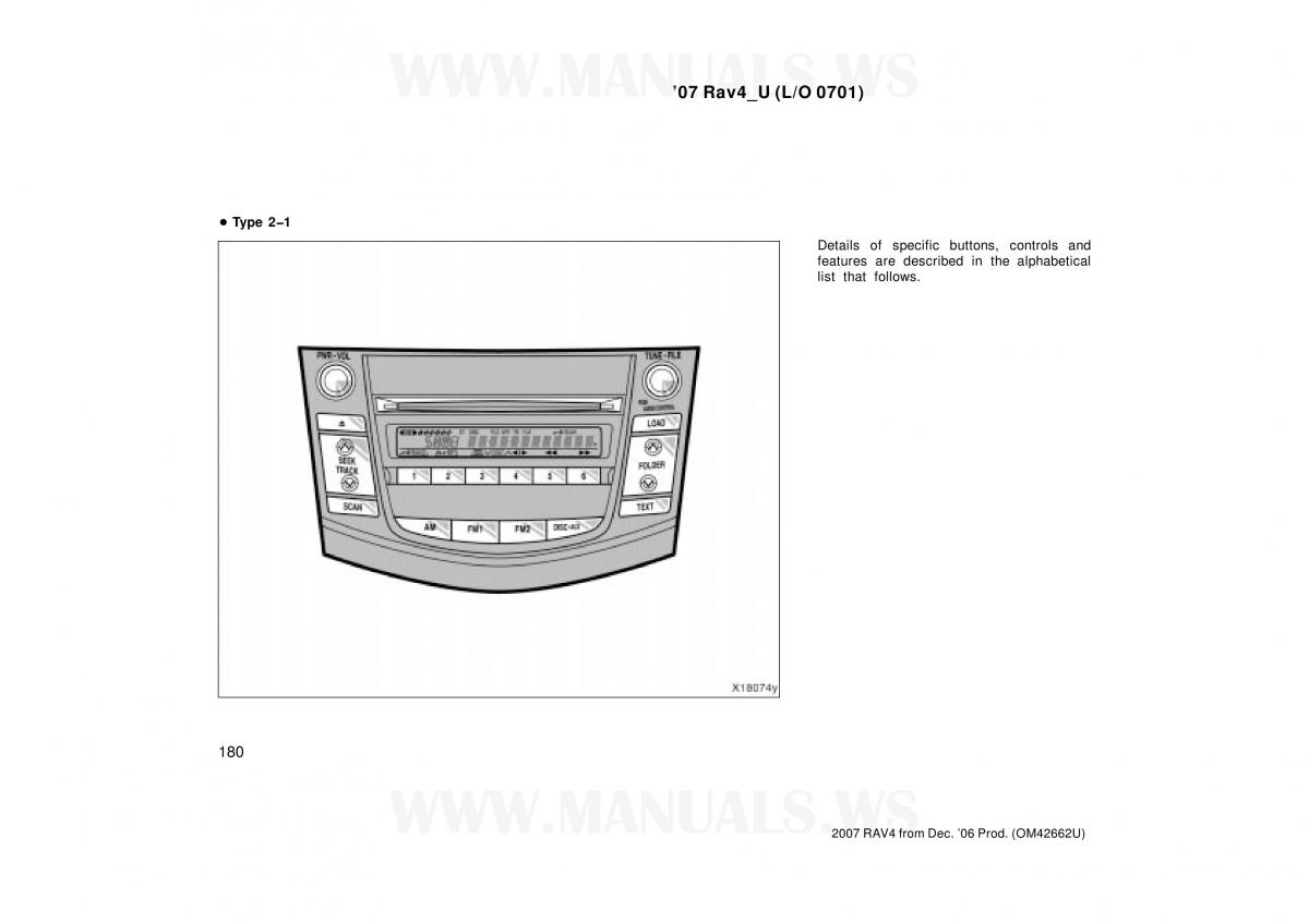 Toyota RAV4 III 3 owners manual / page 180