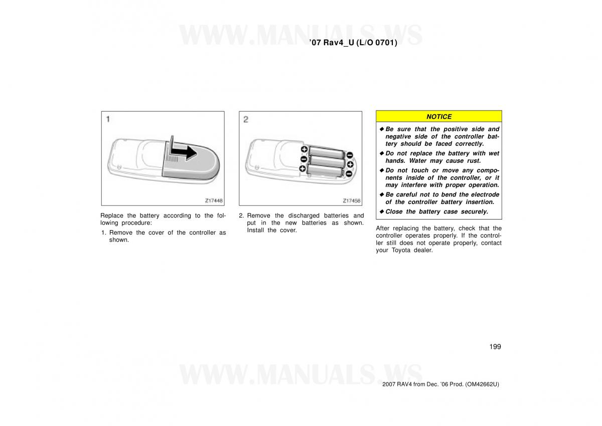 Toyota RAV4 III 3 owners manual / page 199