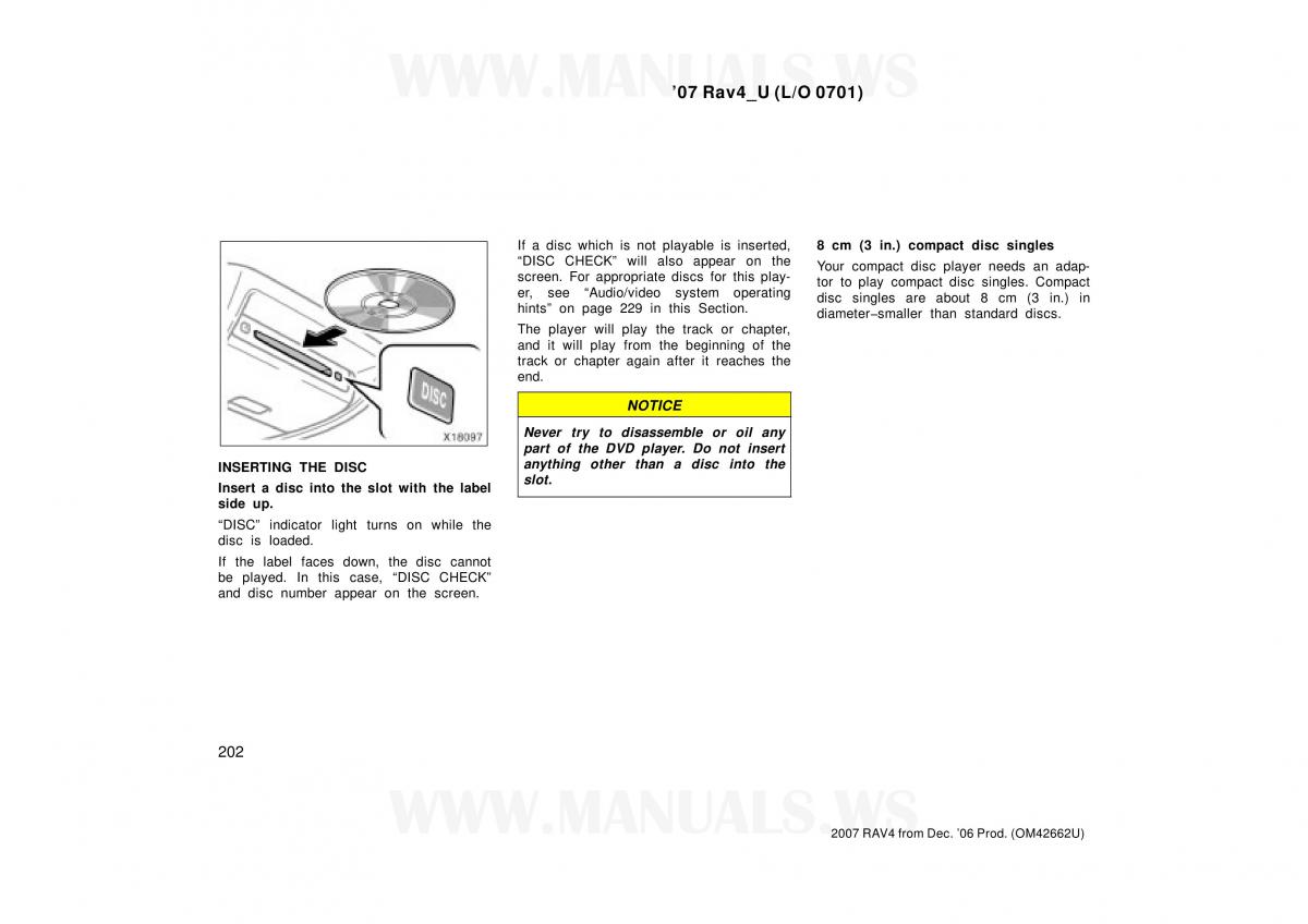 Toyota RAV4 III 3 owners manual / page 202