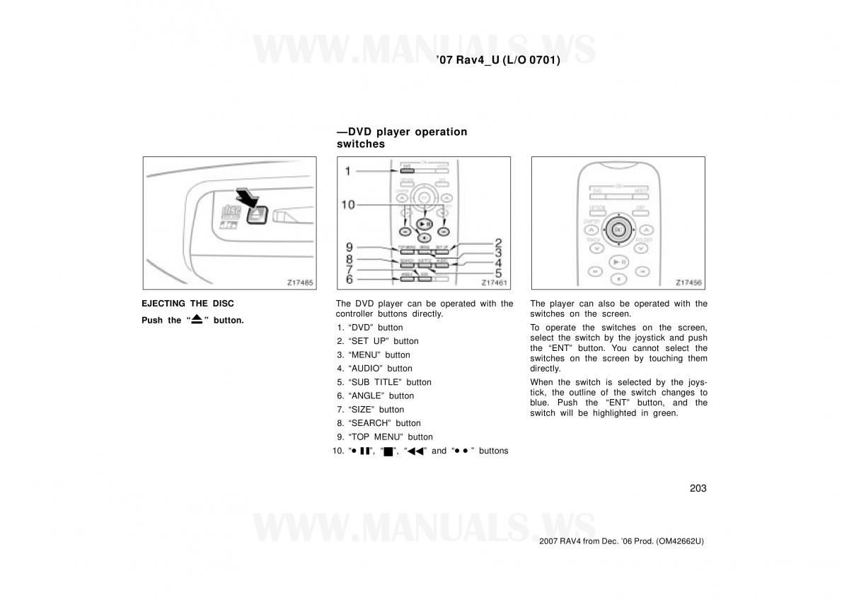 Toyota RAV4 III 3 owners manual / page 203