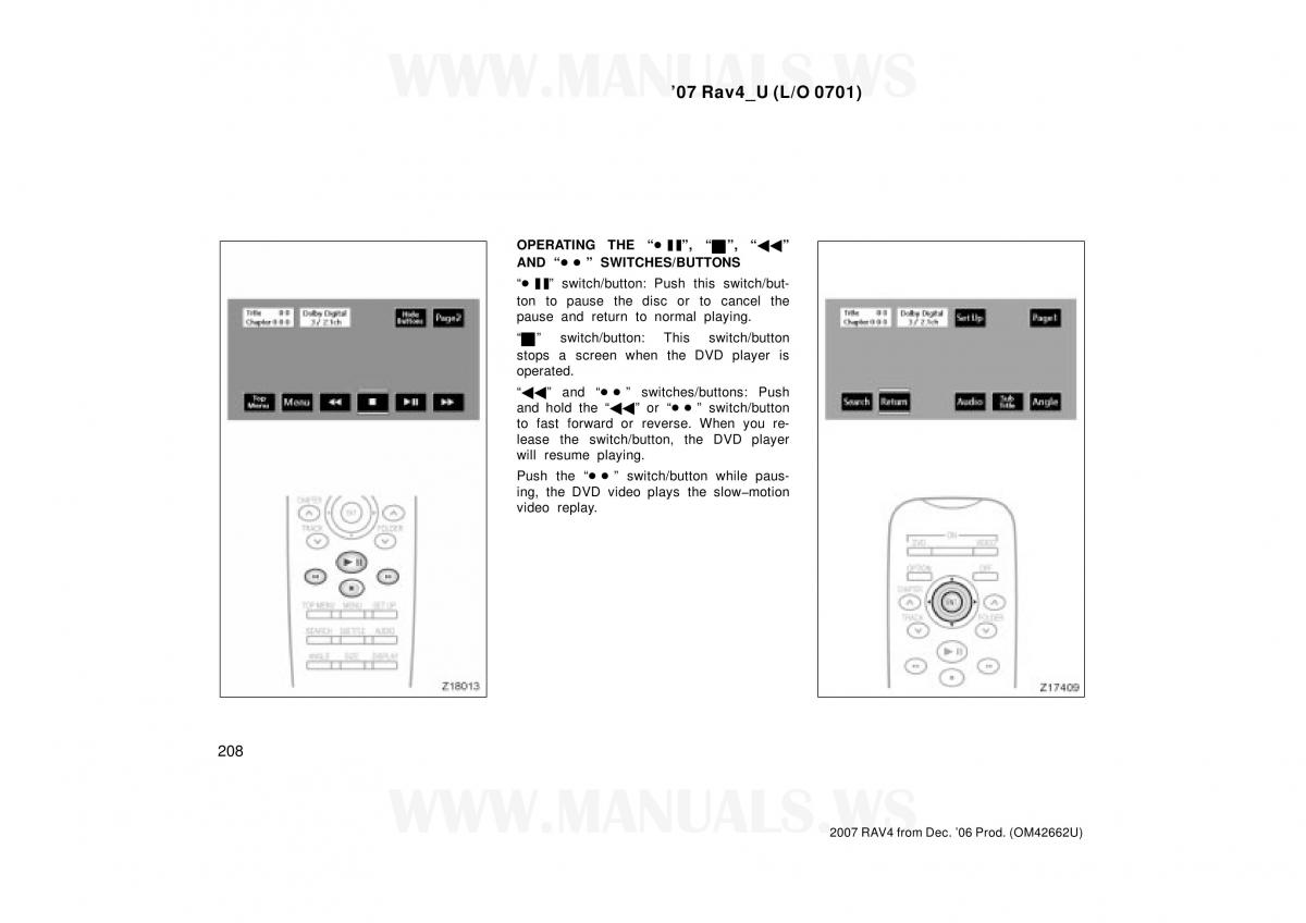 Toyota RAV4 III 3 owners manual / page 208