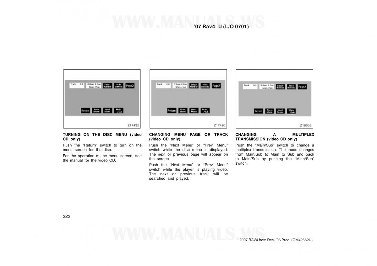 Toyota RAV4 III 3 owners manual / page 222