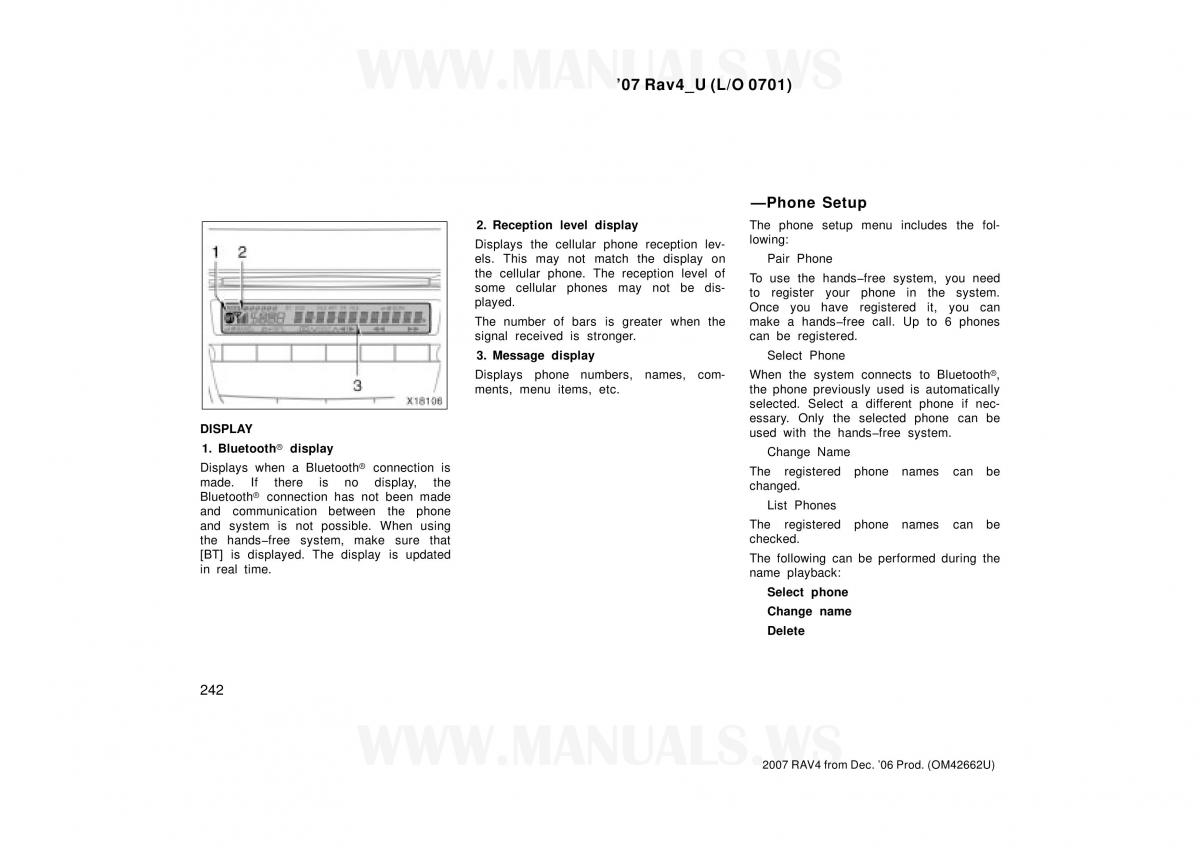 Toyota RAV4 III 3 owners manual / page 242