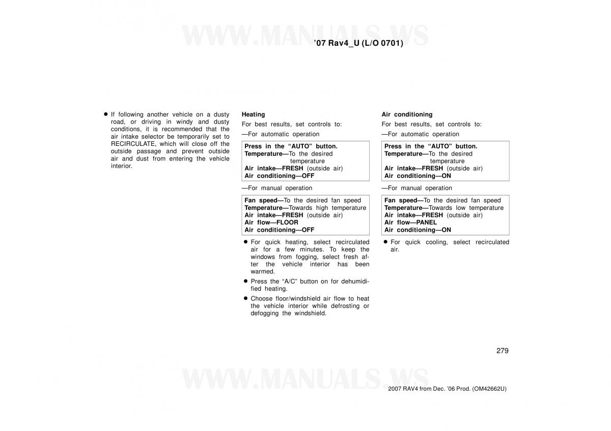 Toyota RAV4 III 3 owners manual / page 279