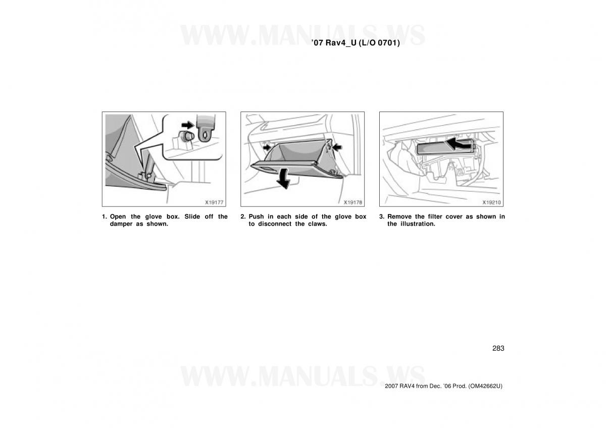 Toyota RAV4 III 3 owners manual / page 283