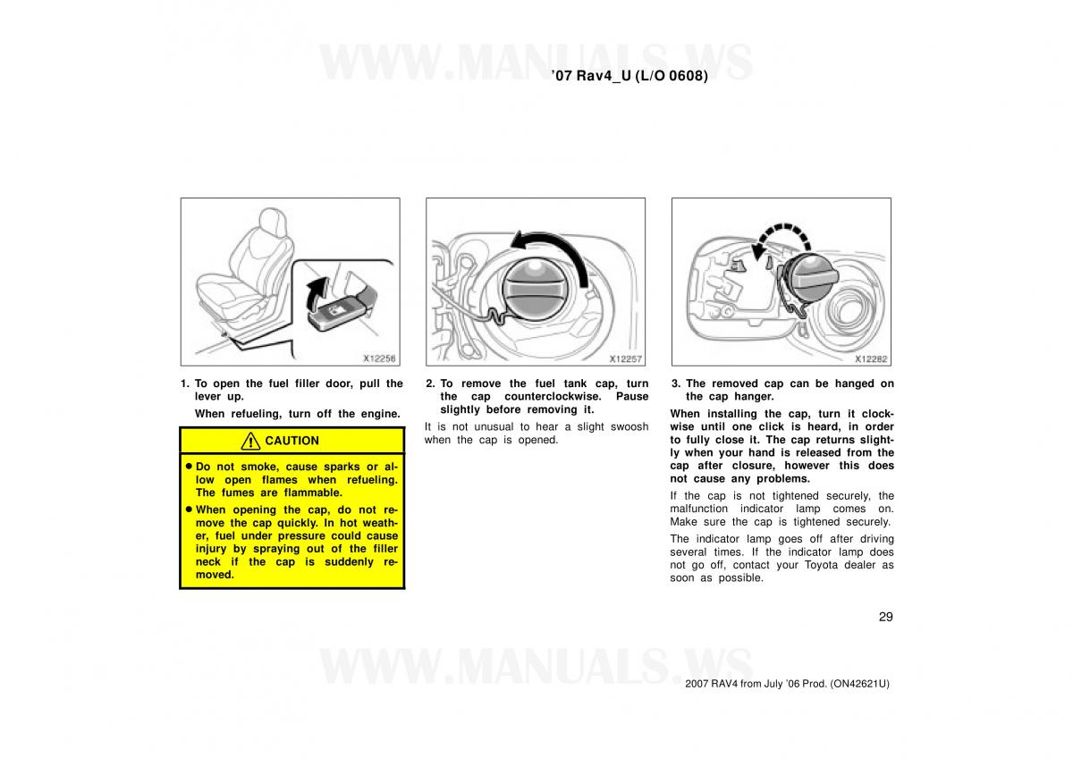 Toyota RAV4 III 3 owners manual / page 29