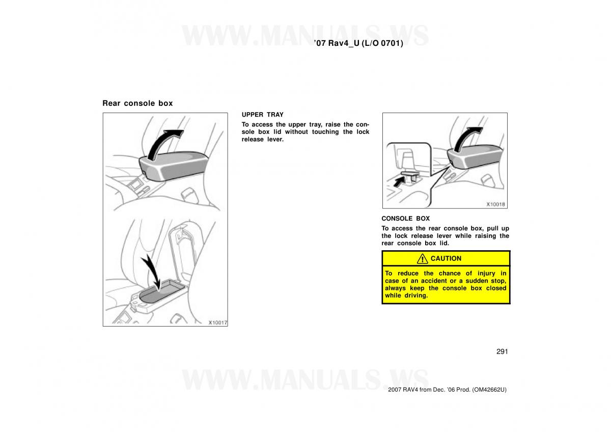 Toyota RAV4 III 3 owners manual / page 291