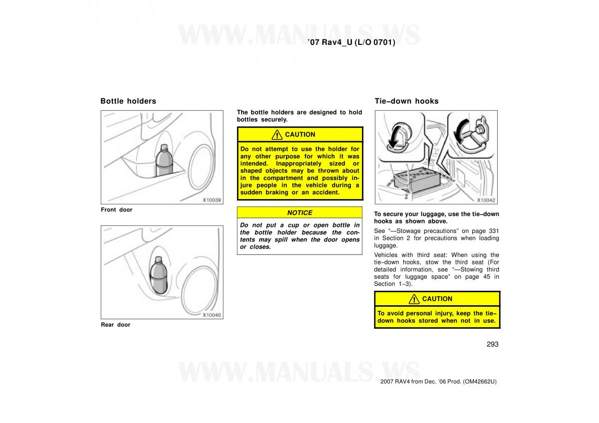 Toyota RAV4 III 3 owners manual / page 293