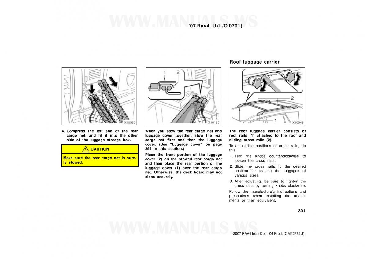 Toyota RAV4 III 3 owners manual / page 301