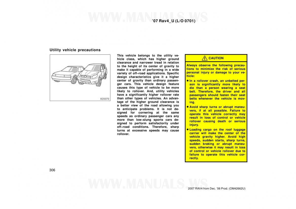 Toyota RAV4 III 3 owners manual / page 306