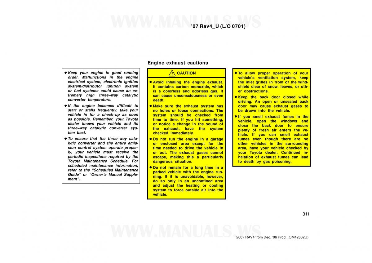 Toyota RAV4 III 3 owners manual / page 311