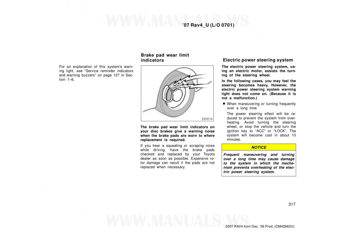 Toyota RAV4 III 3 owners manual / page 317