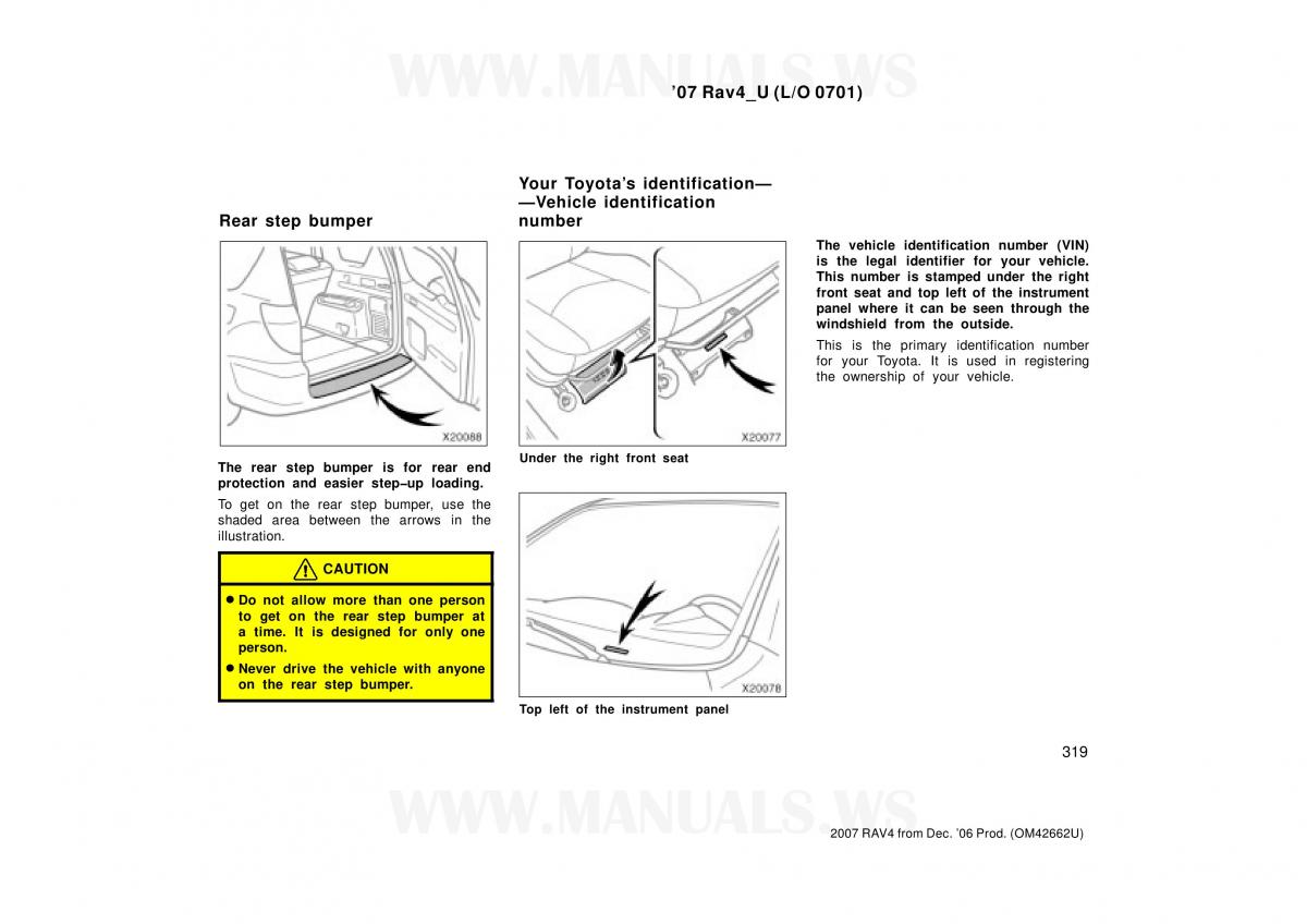 Toyota RAV4 III 3 owners manual / page 319