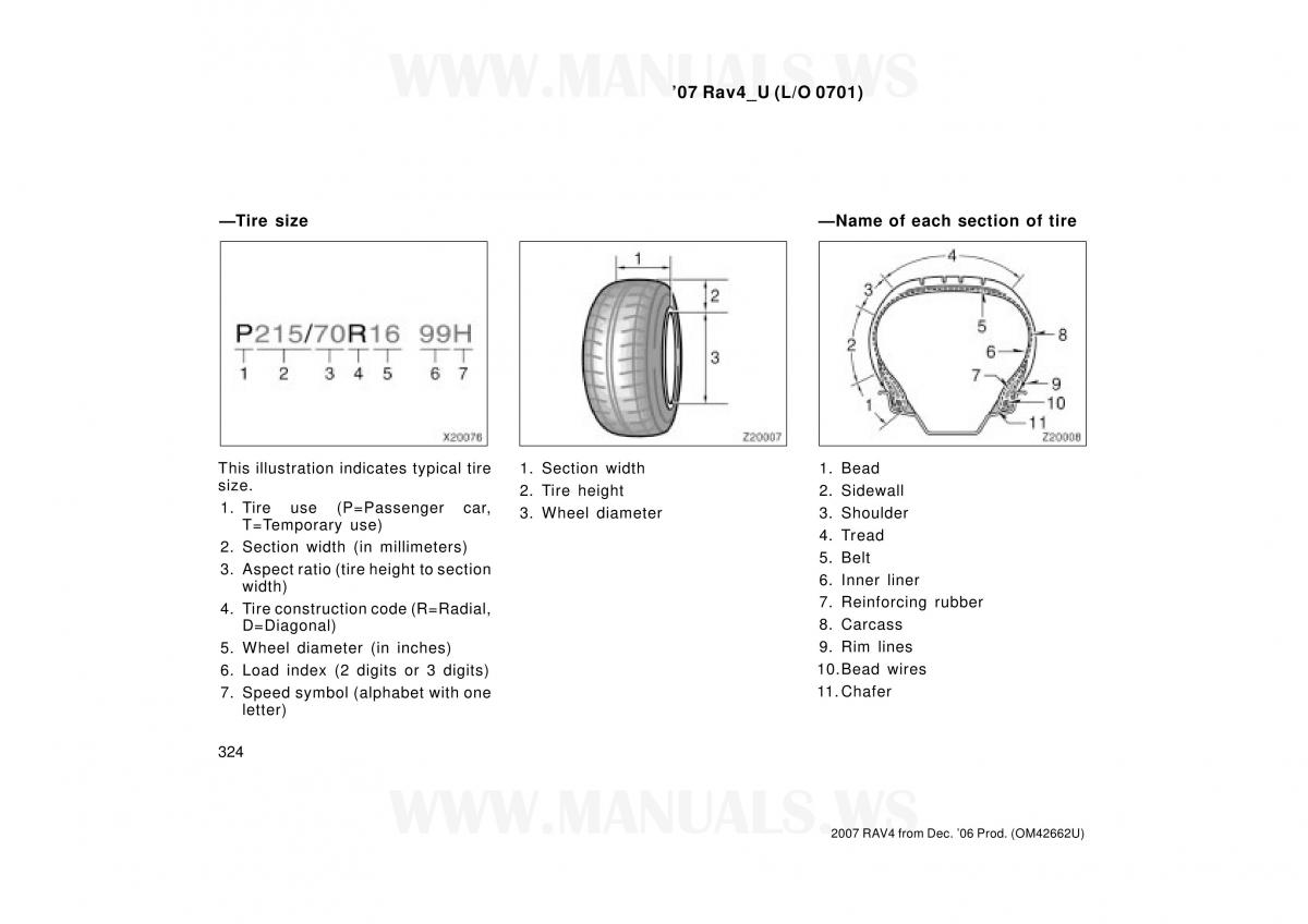 Toyota RAV4 III 3 owners manual / page 324