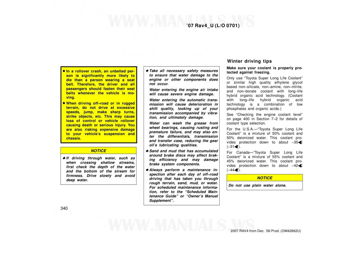 Toyota RAV4 III 3 owners manual / page 340