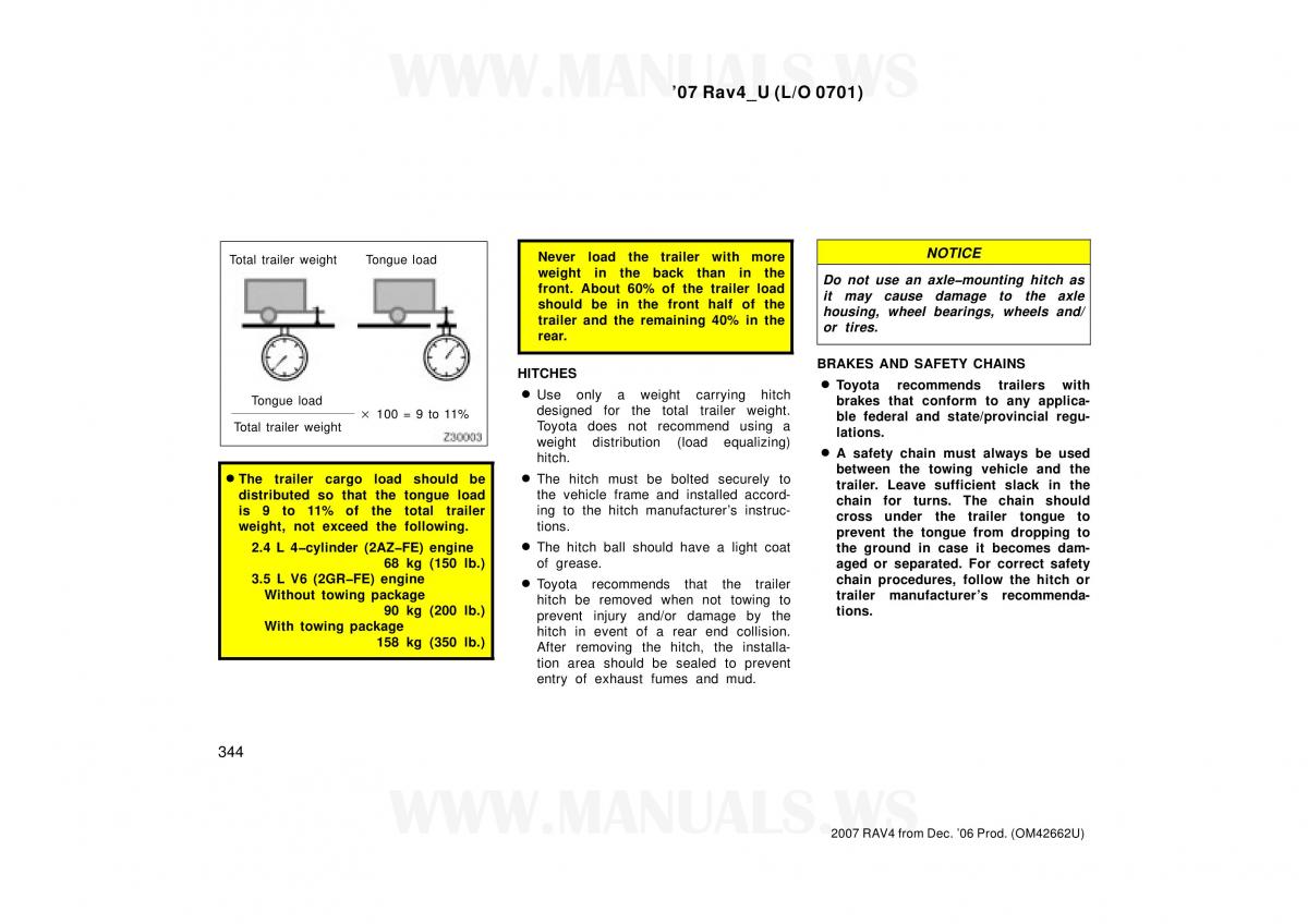 Toyota RAV4 III 3 owners manual / page 344