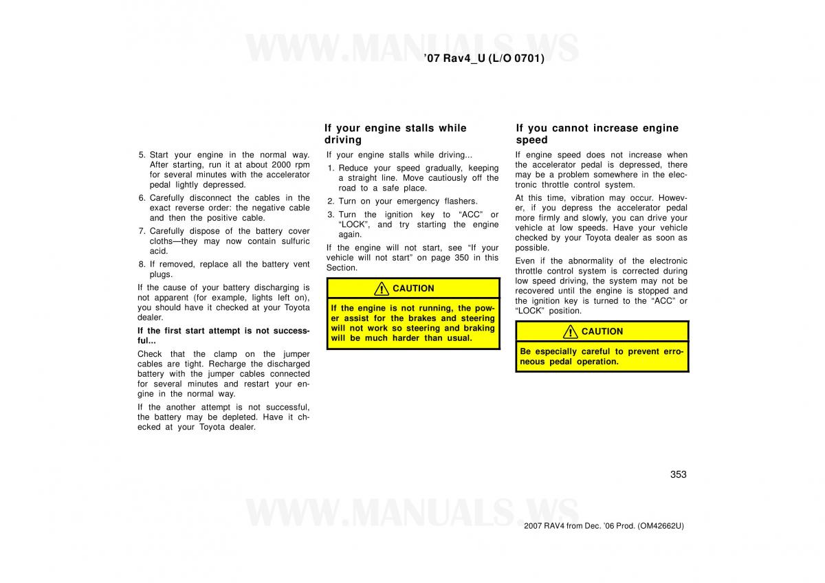 Toyota RAV4 III 3 owners manual / page 353