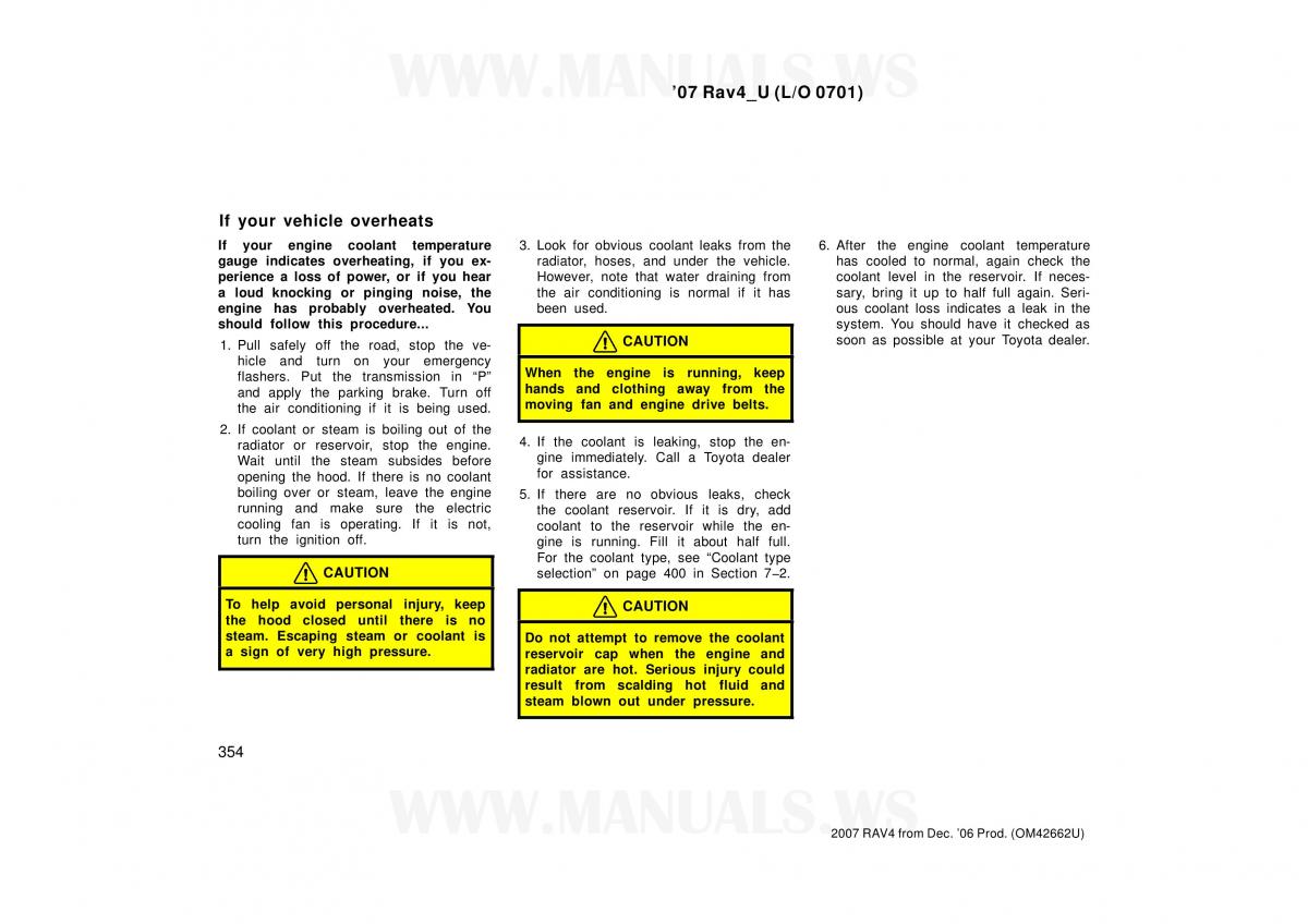 Toyota RAV4 III 3 owners manual / page 354