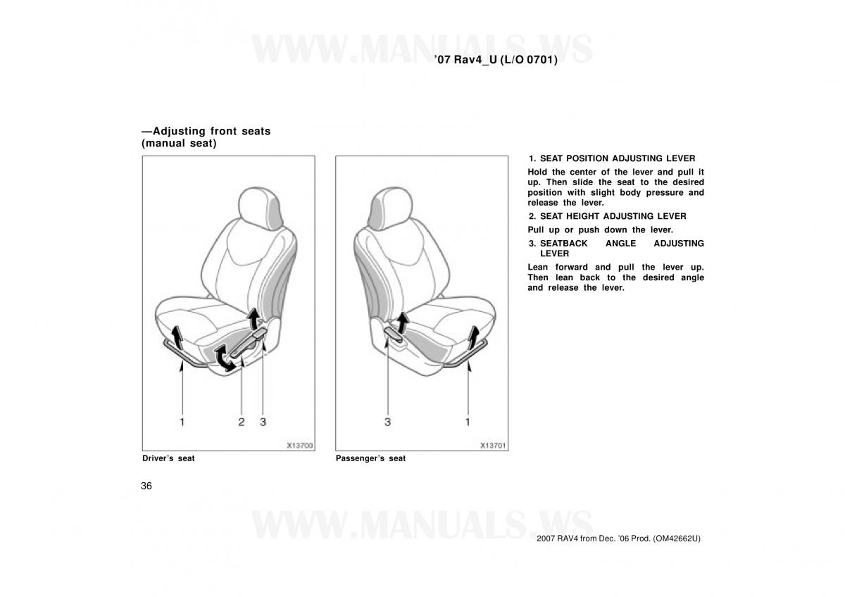 Toyota RAV4 III 3 owners manual / page 36