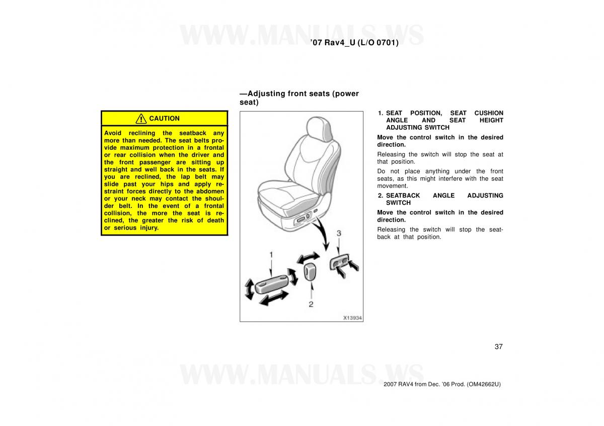 Toyota RAV4 III 3 owners manual / page 37