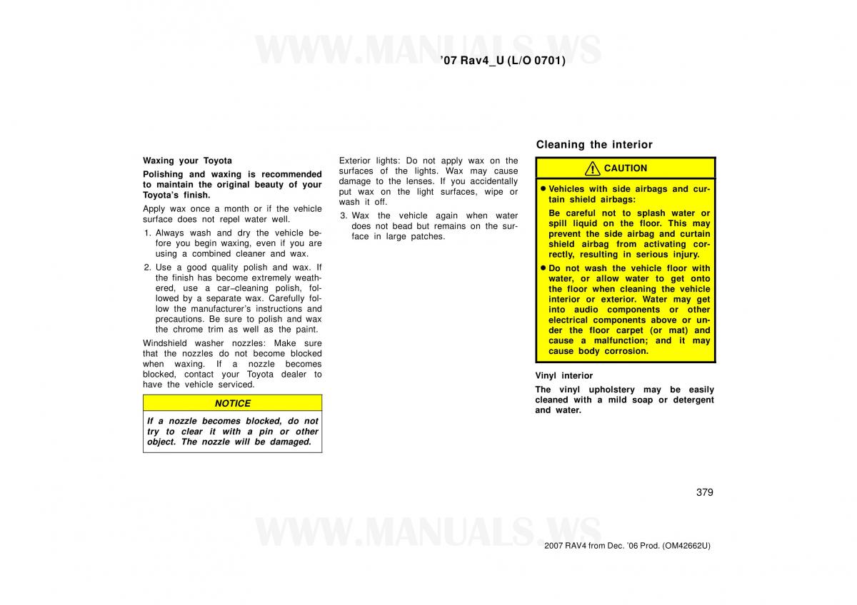 Toyota RAV4 III 3 owners manual / page 379