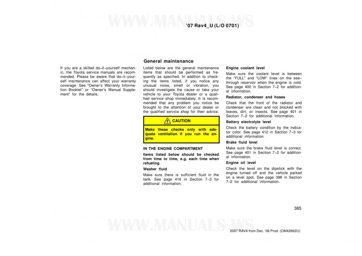 Toyota RAV4 III 3 owners manual / page 385