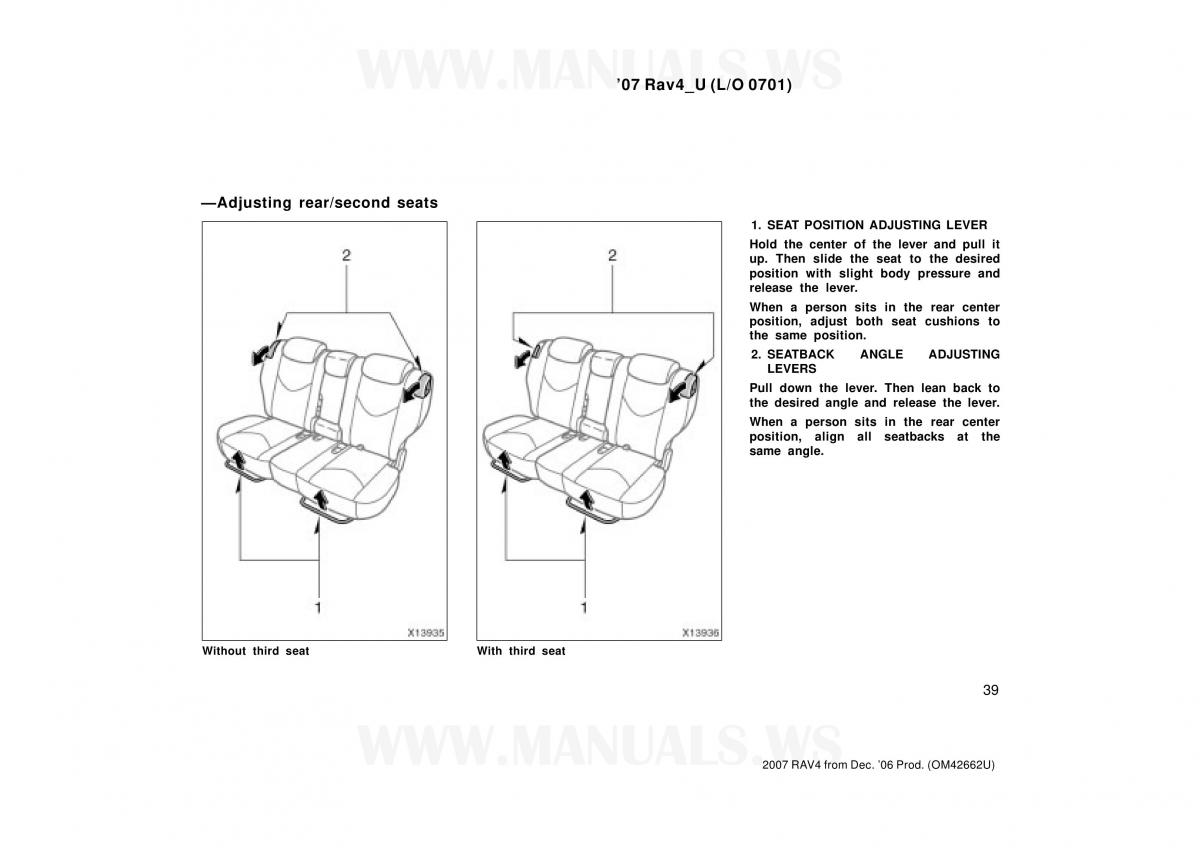 Toyota RAV4 III 3 owners manual / page 39